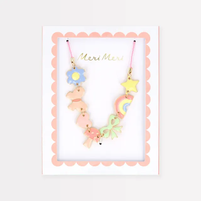 Meri Meri Fun Icons Enamel Charm collana smaltata 8+ anni