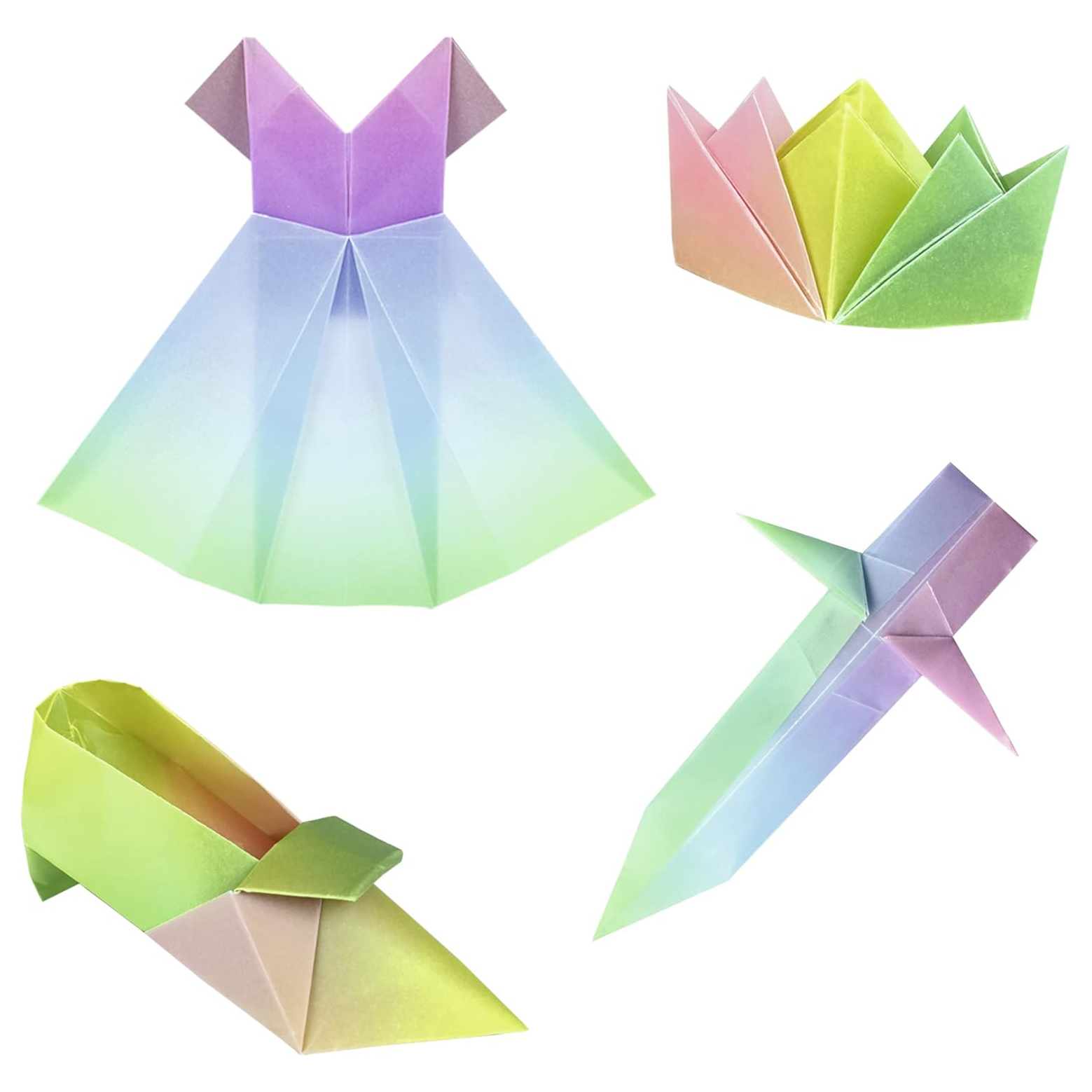 Ursus Pastello carta origami trasparente 50 fogli 15x15 cm