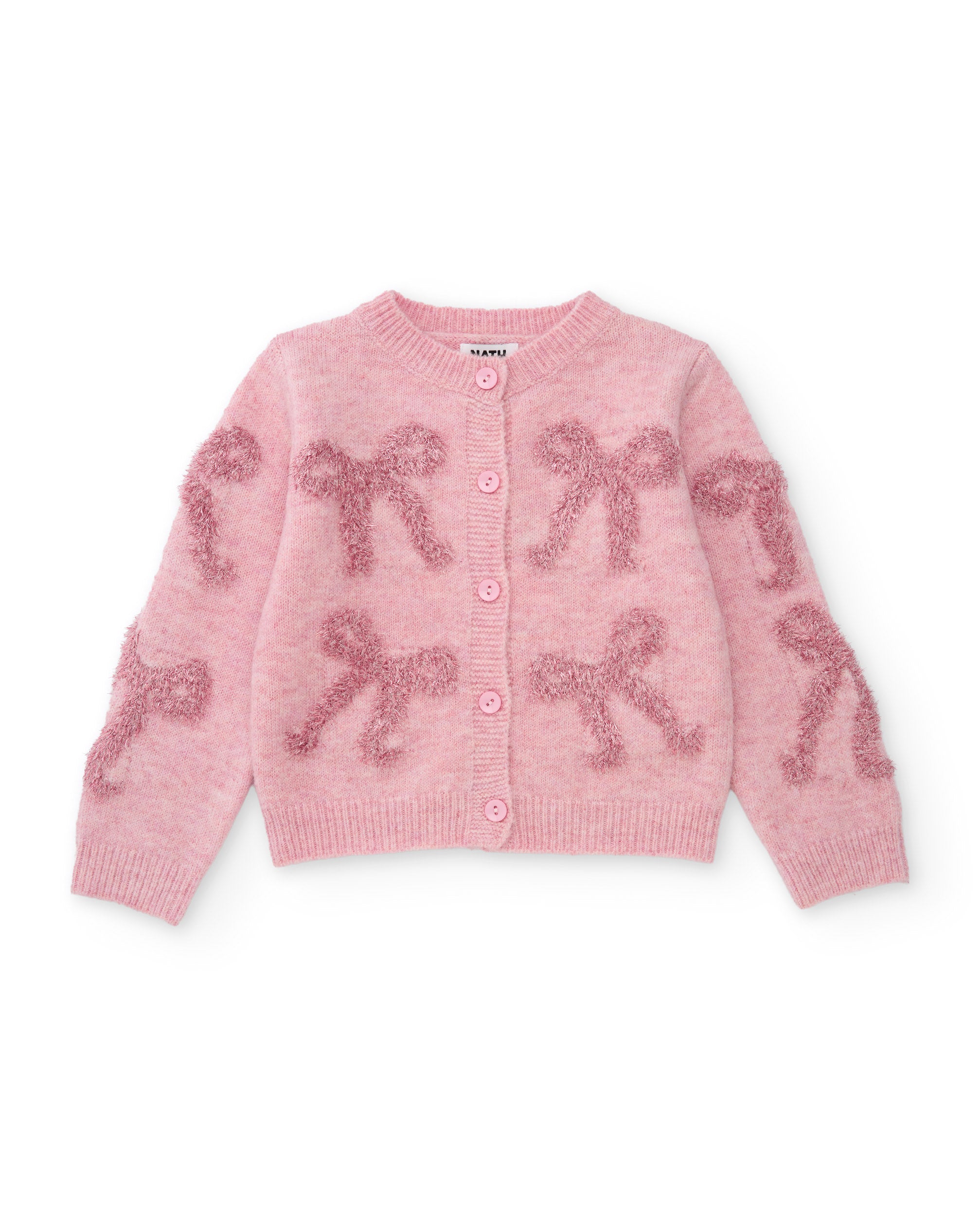 Tuc Tuc cardigan bambina rosa fiocchi bottoni