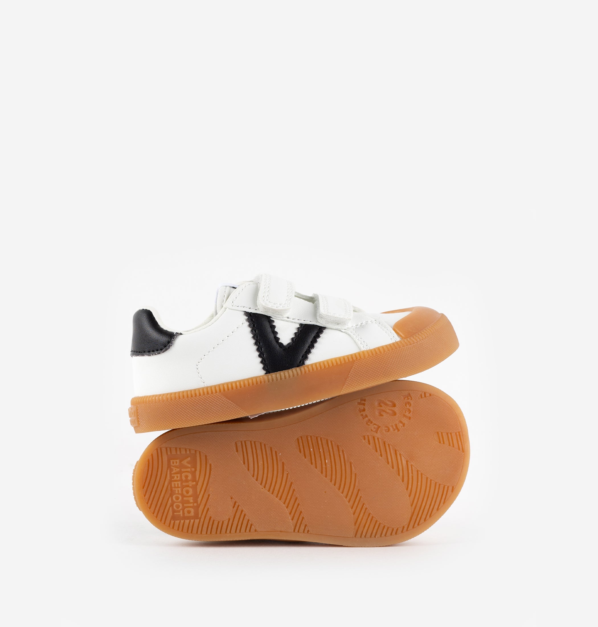 Victoria sneakers barefoot bianche bambino velcro