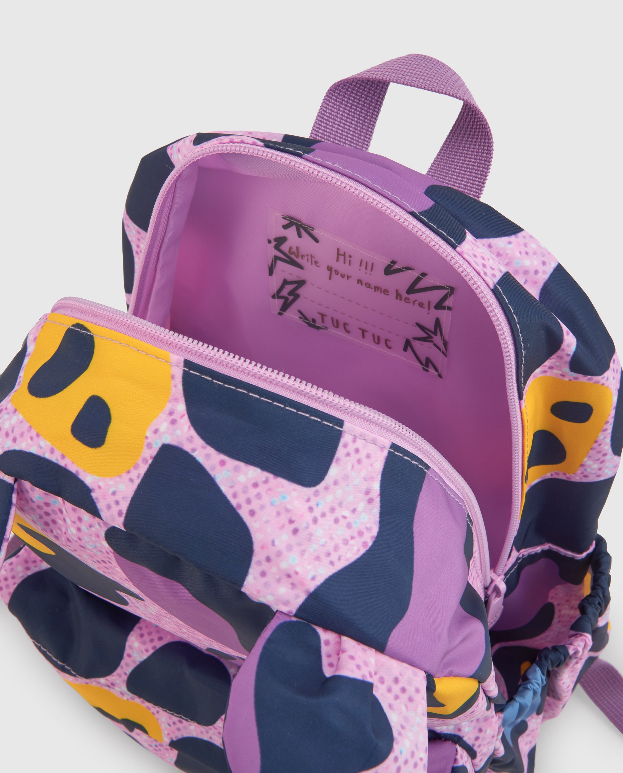 Tuc Tuc zaino bambina rosa stampa tigre