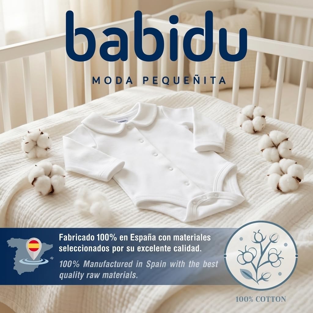 Babidu body maniche lunghe cotone 9-12 mesi