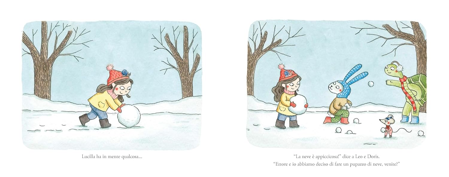 La Margherita Lucilla e Amici Inverno libro bambini 3-6 anni