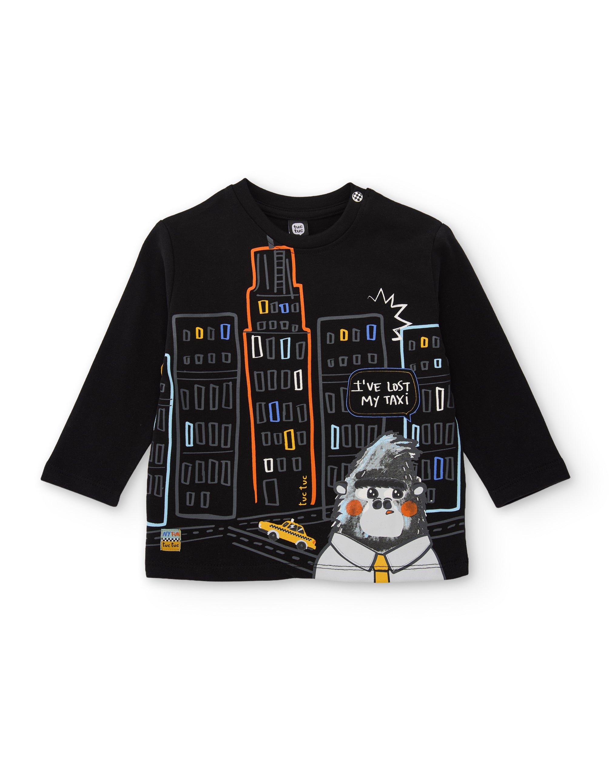 Tuc Tuc maglia bimbo maniche lunghe nera città