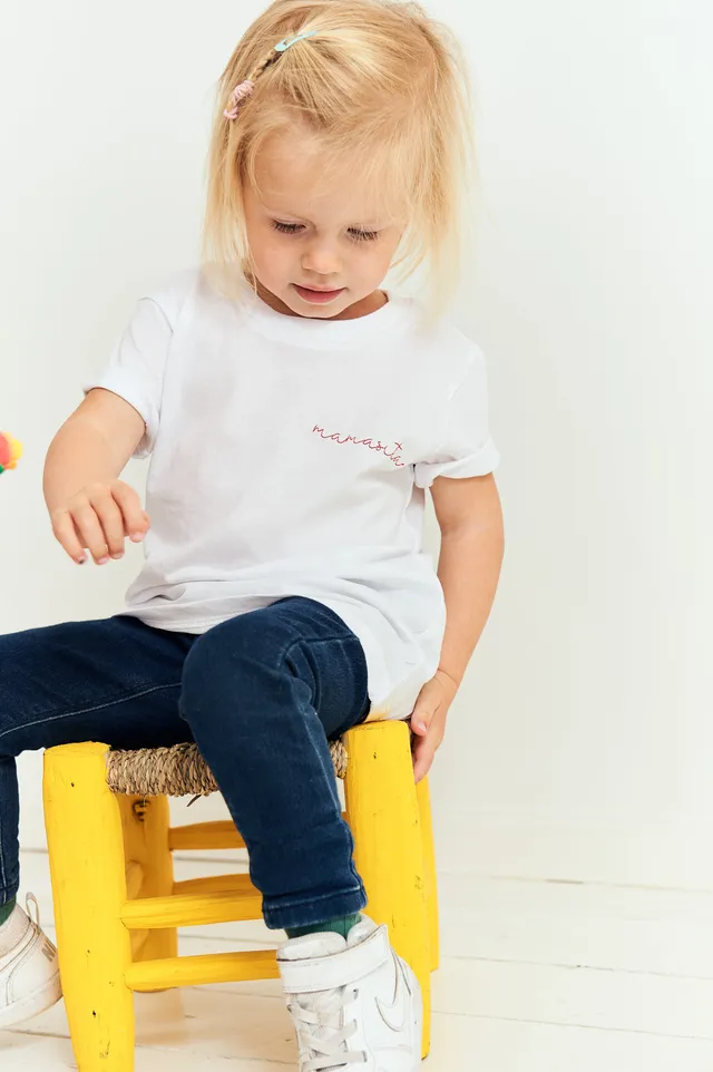 Ella and Rapha Mamasita t-shirt bianca cotone 3-14 anni