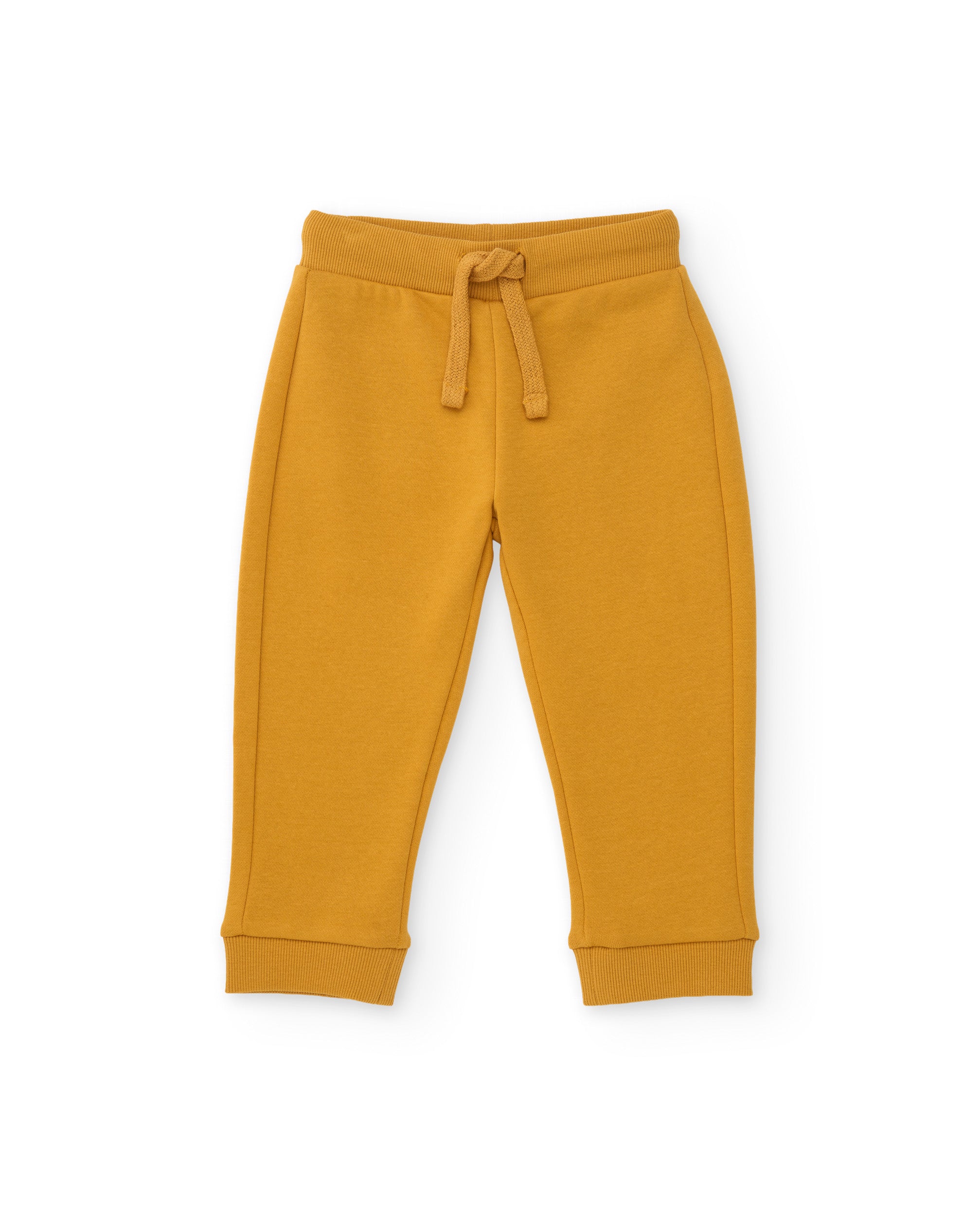 Tuc tuc pantaloni felpa bambino senape elastico