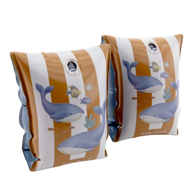 Little Dutch Balene braccioli bimbo 2-6 anni righe marroni