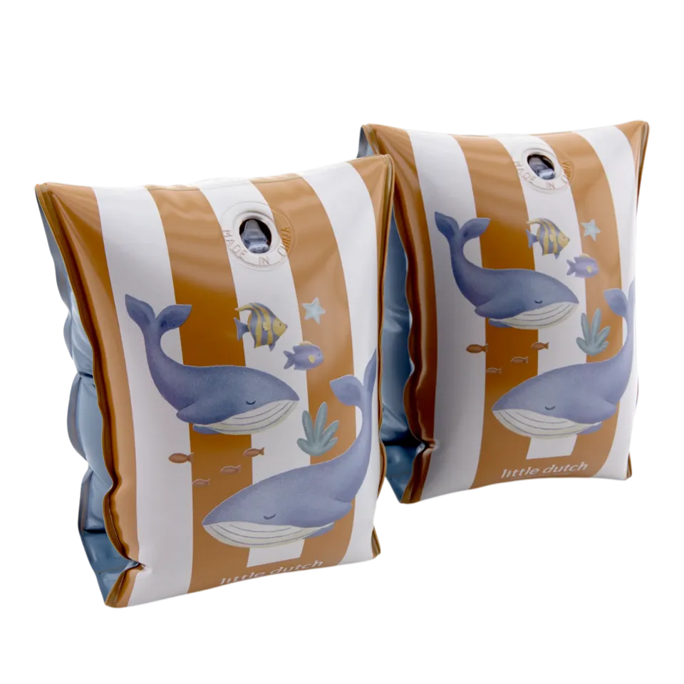 Little Dutch Balene braccioli bimbo 2-6 anni righe marroni