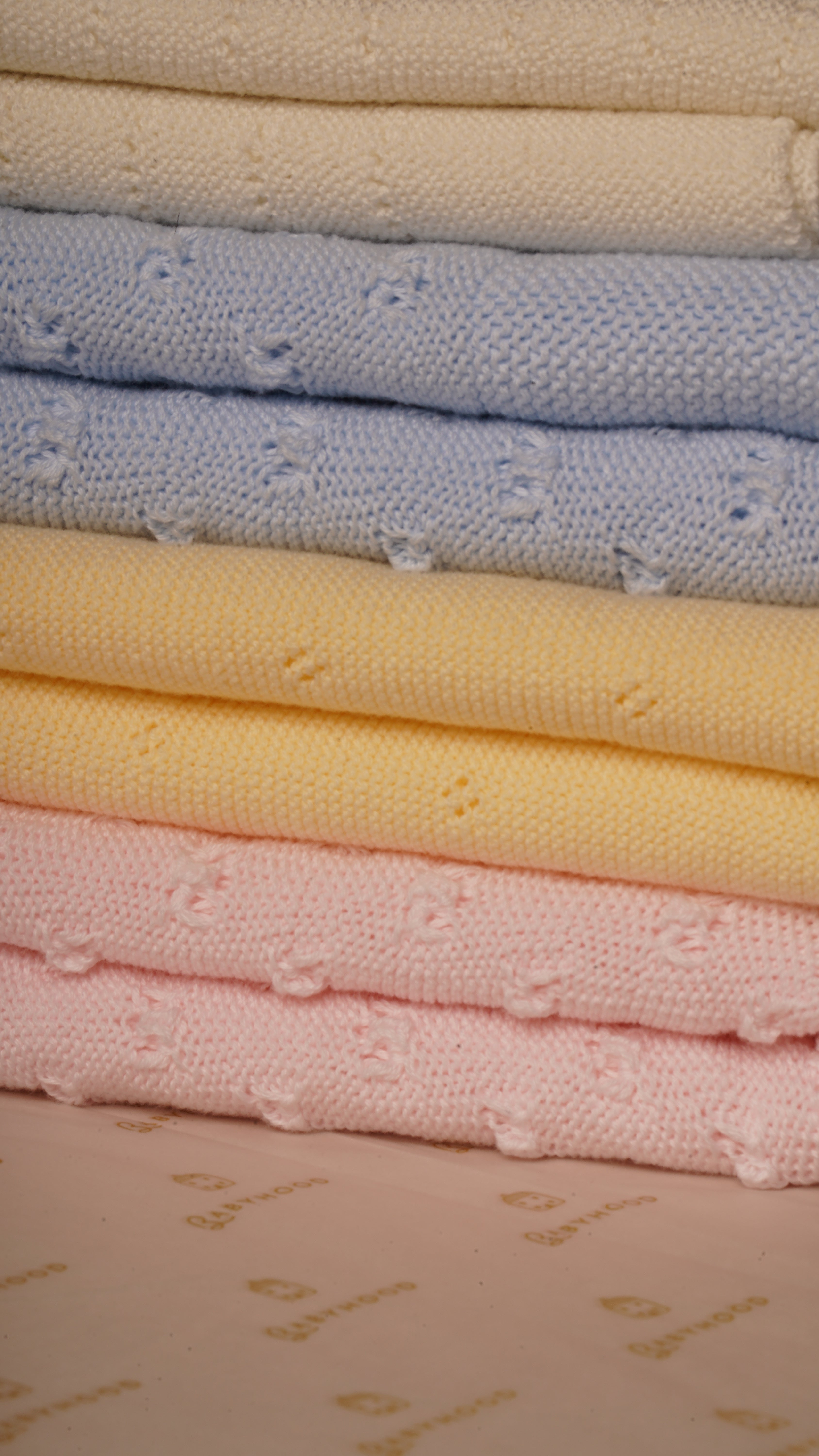 Mebi copertina punto cotone rosa neonato
