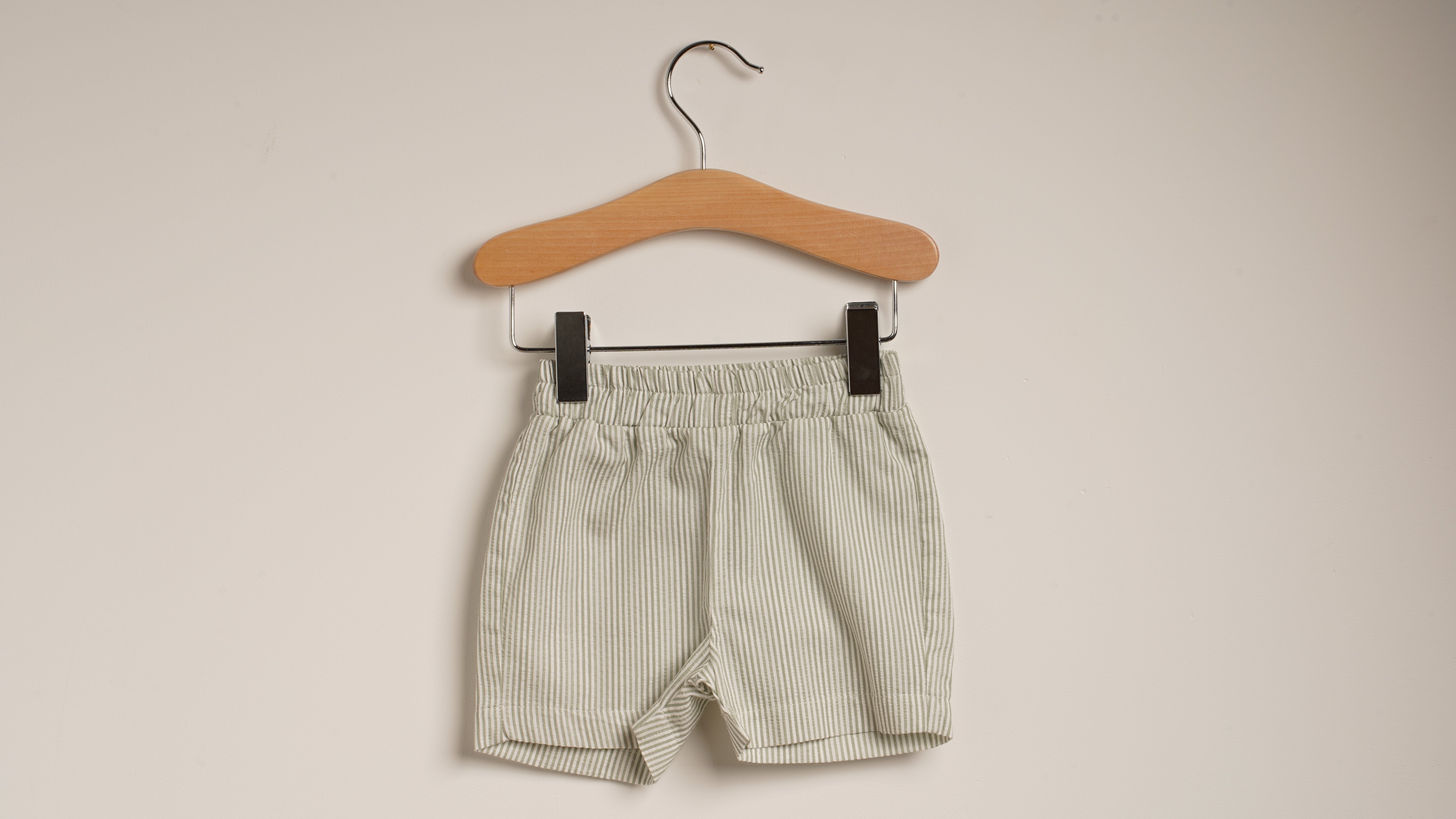 Mebi bermuda bambino righe verdi cotone 100%
