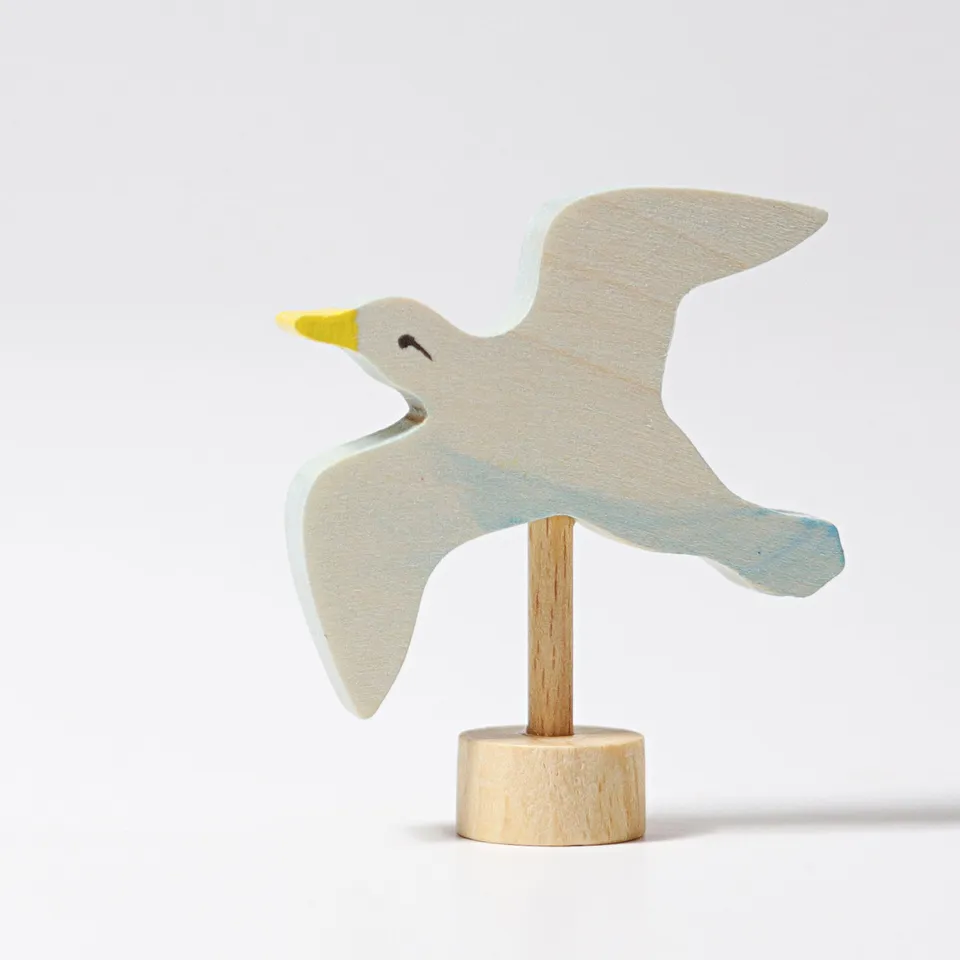 Grimm's figura legno Gabbiano 7 cm decorativa