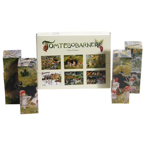 Elsa Beskow Children of the Forest puzzle 18 cubi