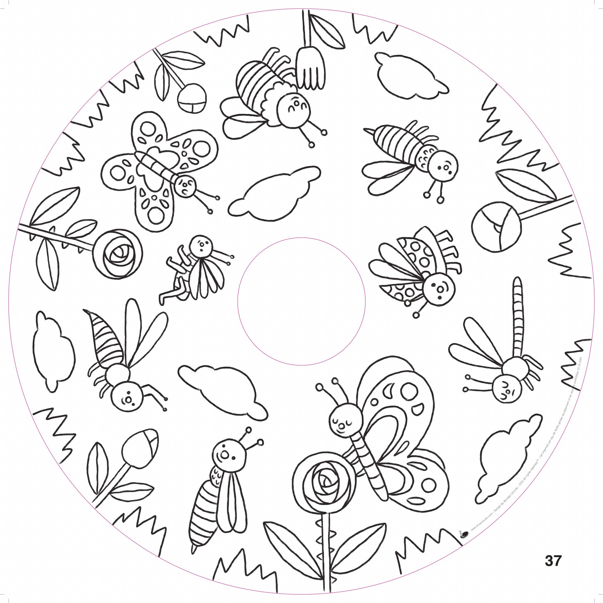 Drawin Table Little Friends fogli disegno 20 pezzi 200 gr