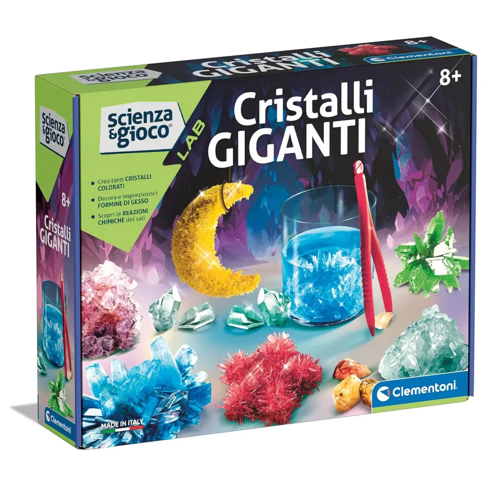 Clementoni Scienza e gioco Cristalli Giganti kit scientifico