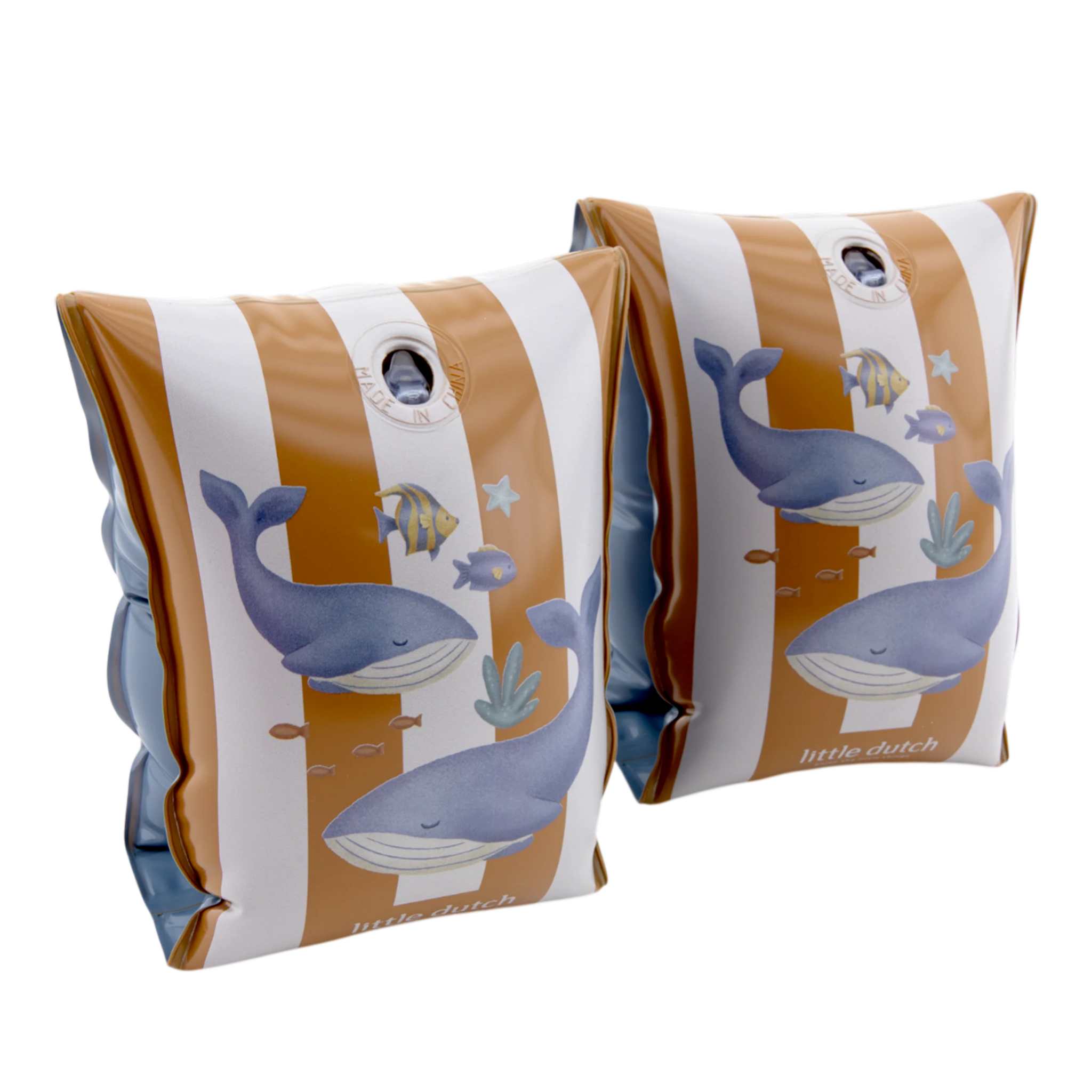 Little Dutch Balene braccioli bimbo 2-6 anni righe marroni