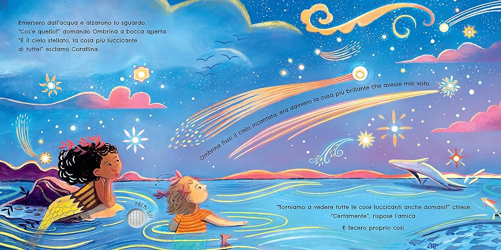 Usborne La Sirena Ombrina libro sonoro con lucine cartonato