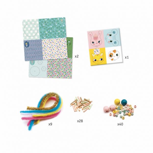 Djeco Threading My Fairies kit creativo 4 fate