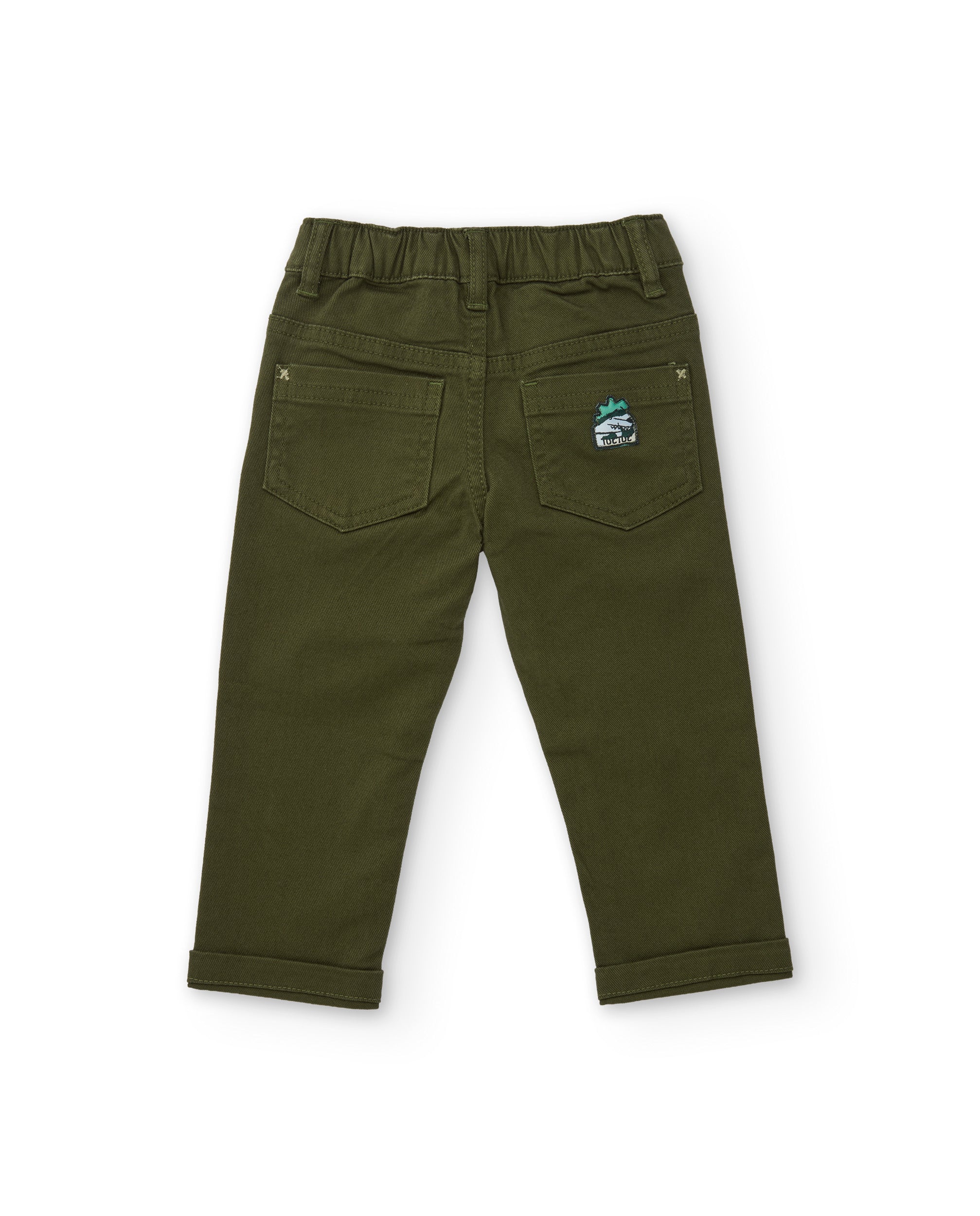 Tuc Tuc Pantaloni Bambino Verde Oliva Tasche Twill