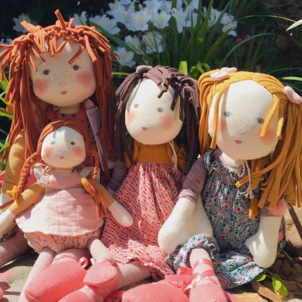 Moulin Roty Les Rosalies Camelia bambola morbida 45 cm