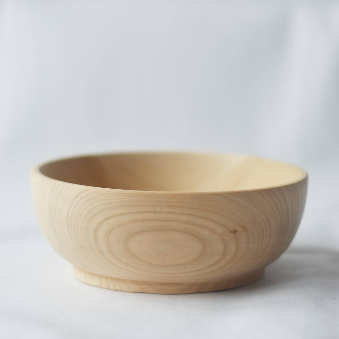 Ciotola rotonda legno naturale 16 cm montessori