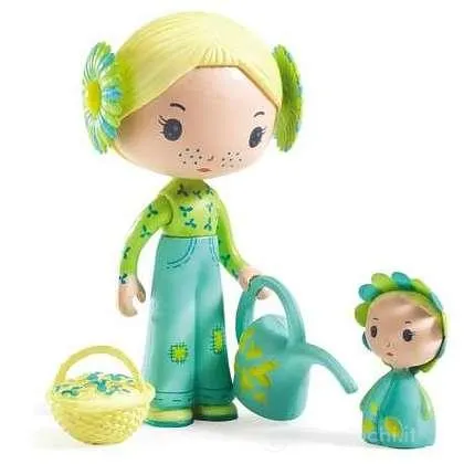 Djeco Tinyly Flore & Bloom Figura Vinile 7 cm snodata