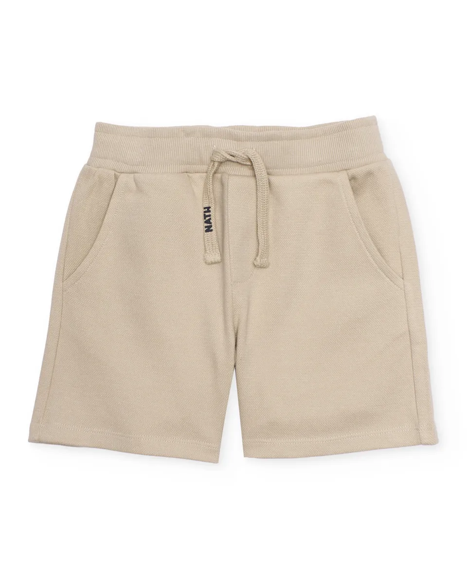 Tuc Tuc bermuda bambino beige elastico coulisse