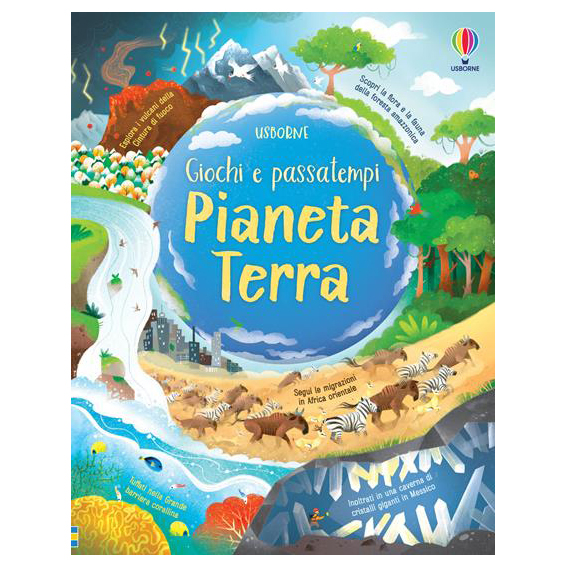 Usborne Pianeta Terra Giochi e Passatempi Libro dai 6 Anni