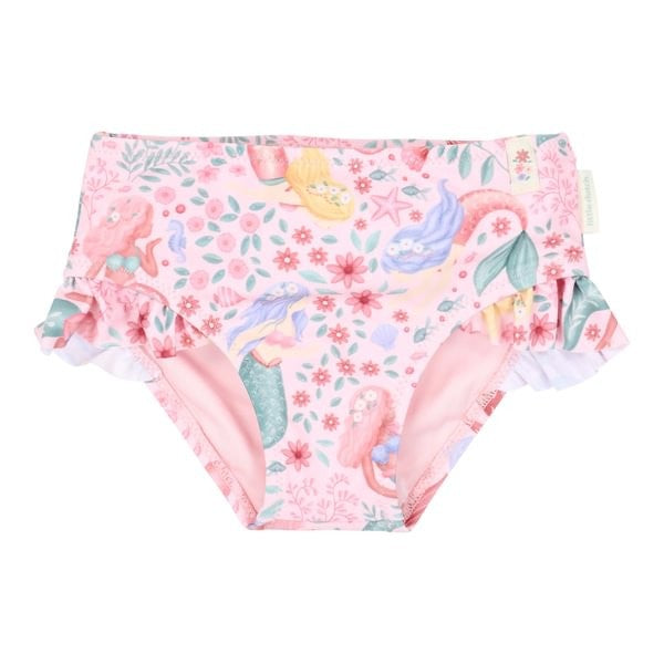 Little Dutch Sirene Costume Mare Manica Lunga Rosa UPF40+