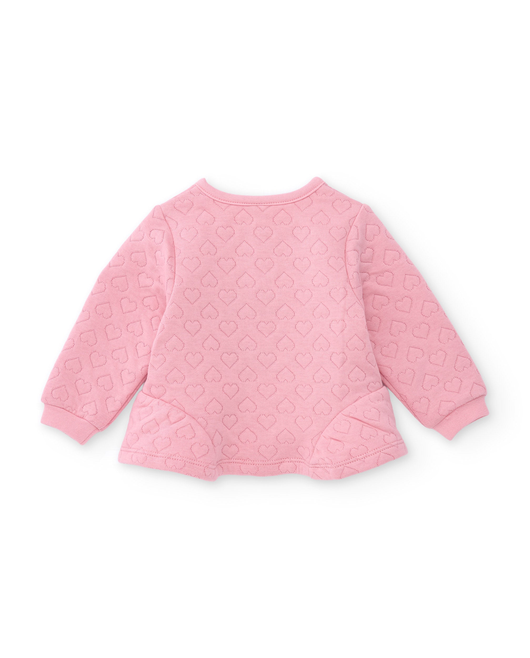 Tuc Tuc completo neonata rosa pile 3 pezzi cuori