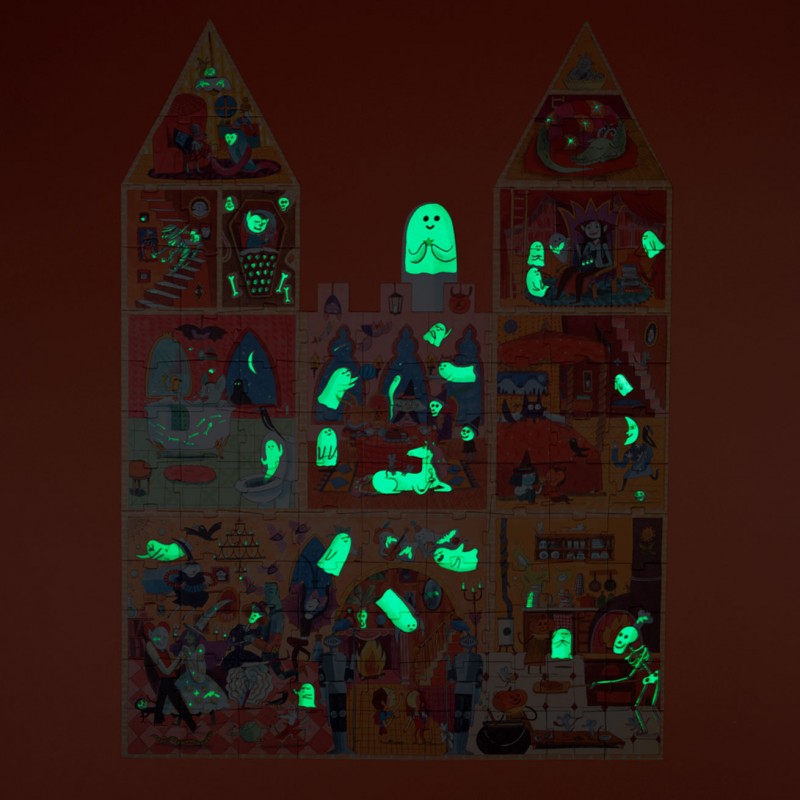 Londji Enchanted Castello Puzzle 100 Pezzi che si Illumina al Buio