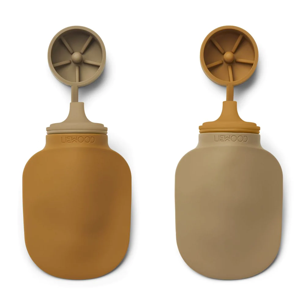 Liewood Silvia bottiglia silicone 170 ml caramel 2 pezzi