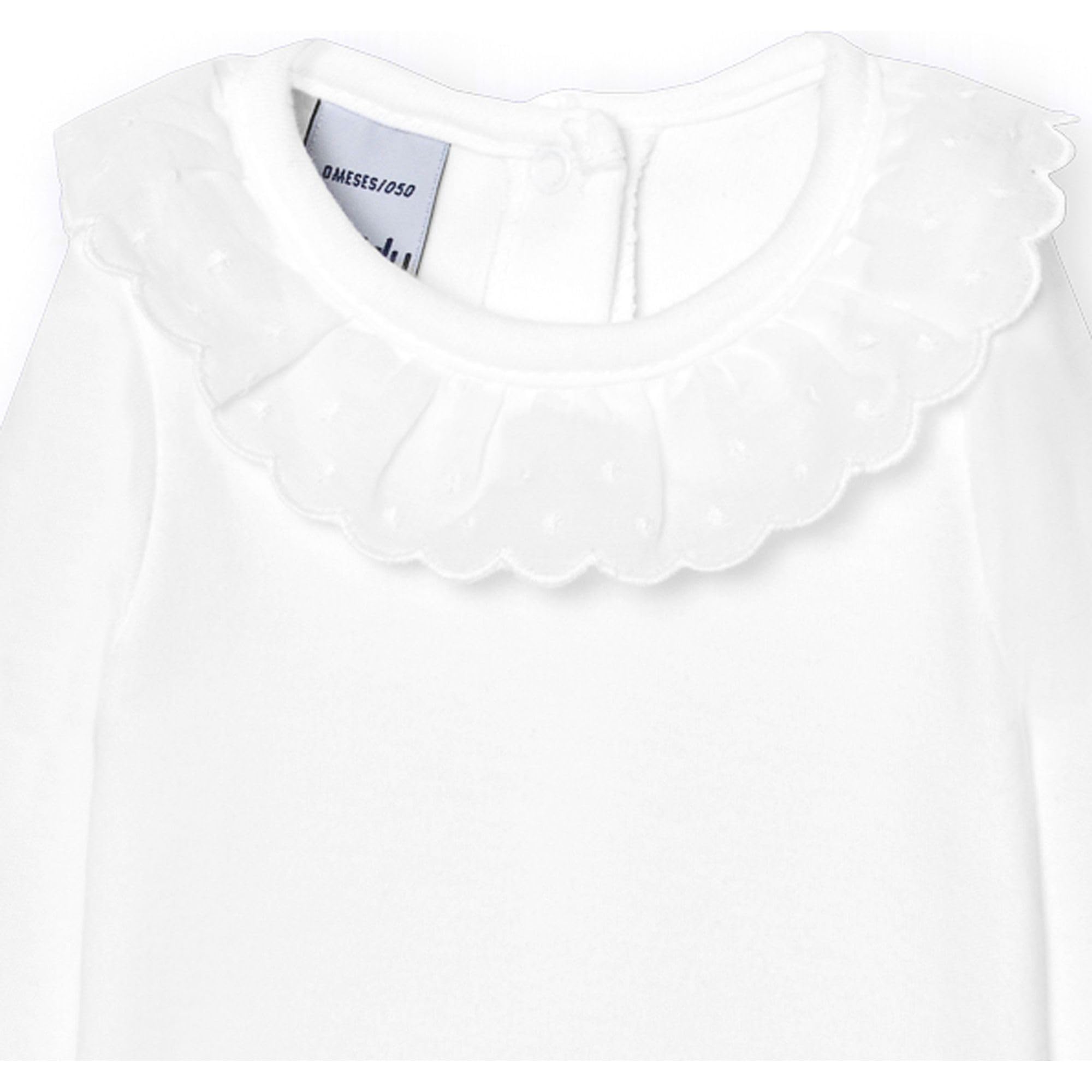 Babidu 1199 body maniche lunghe bianco 0-3 mesi pizzo