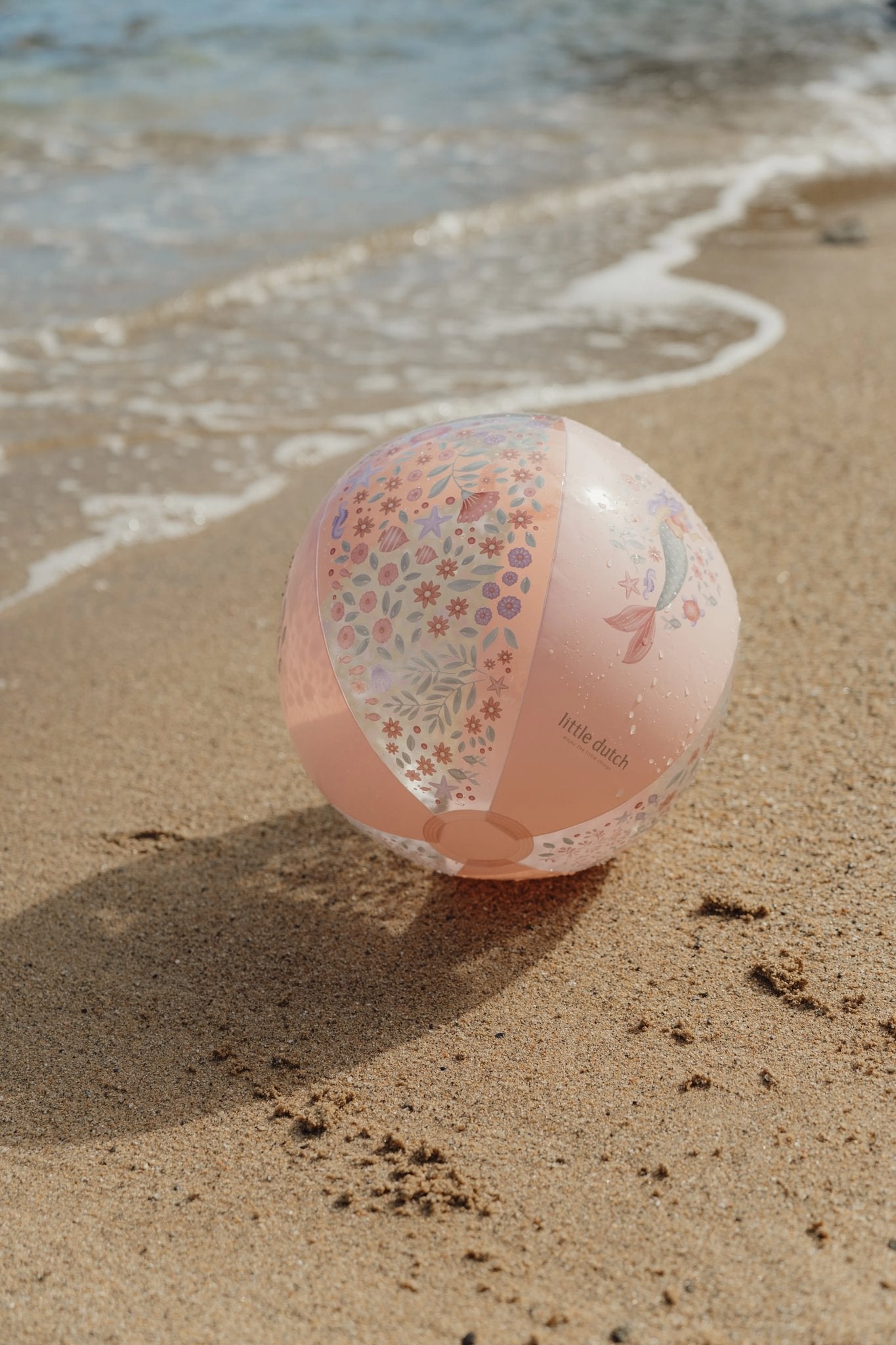 Little Dutch pallone spiaggia rosa sirene 35 cm PVC