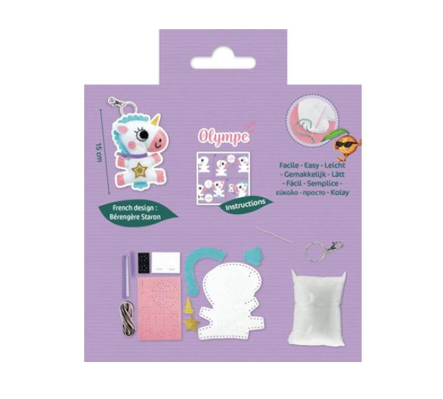 Avenue Mandarine Mini Couz'In Unicorno set ricamo 7 anni