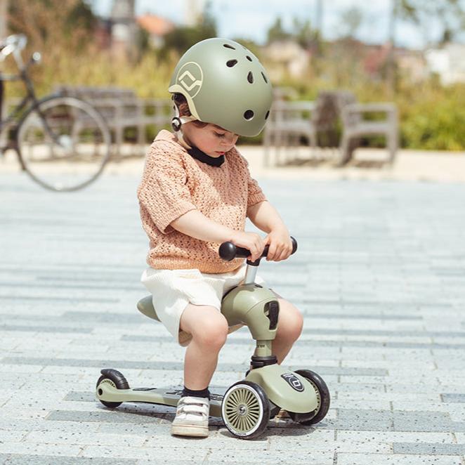 Scoot and Ride Highwaykick 1 monopattino cavalcabile Olive 1-5 anni