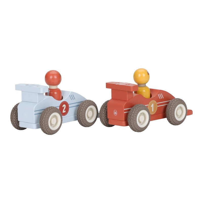 Little Dutch macchinine legno auto corsa retromarcia 2 pezzi