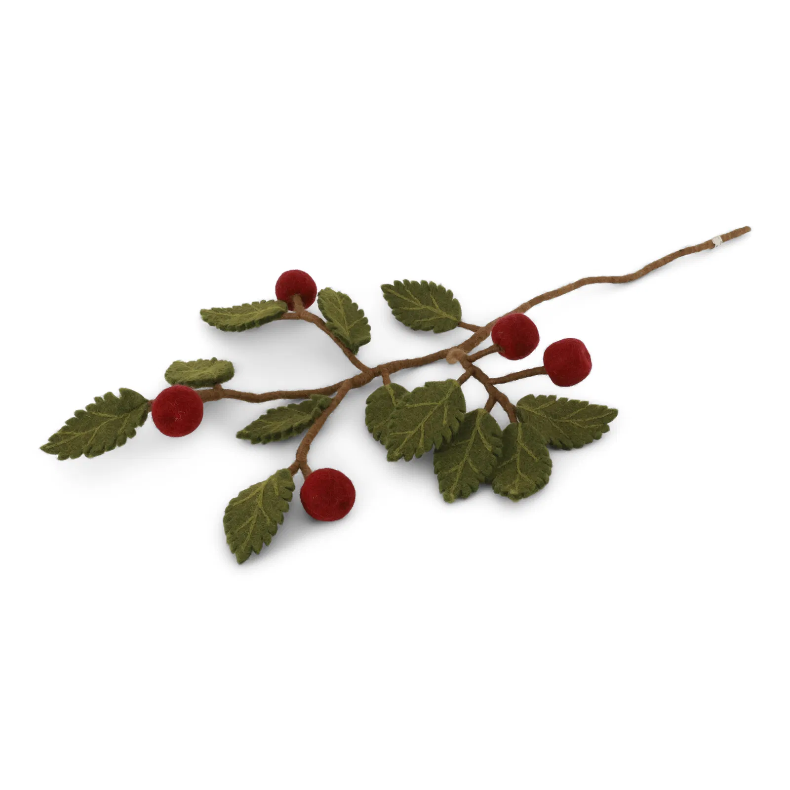 Gry & Sif Ramo Mele Rosse decorazione feltro 60 cm