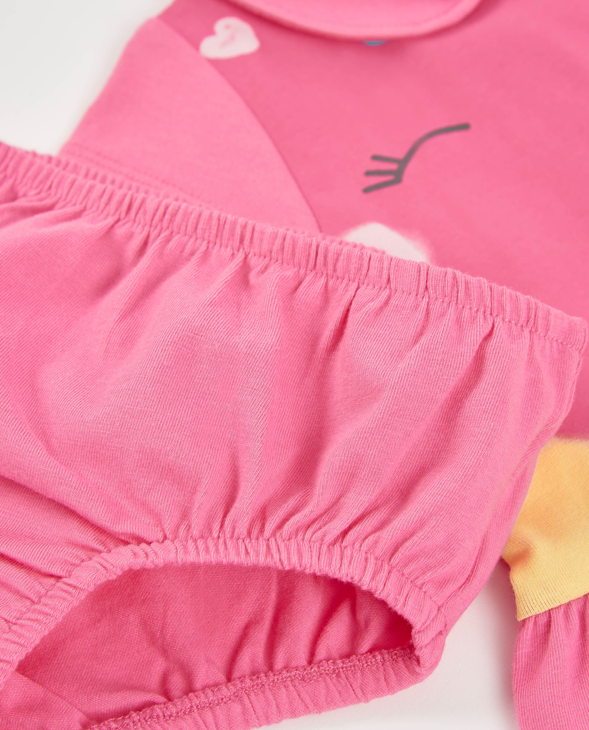Tuc Tuc vestito neonata rosa set 2 pezzi estate