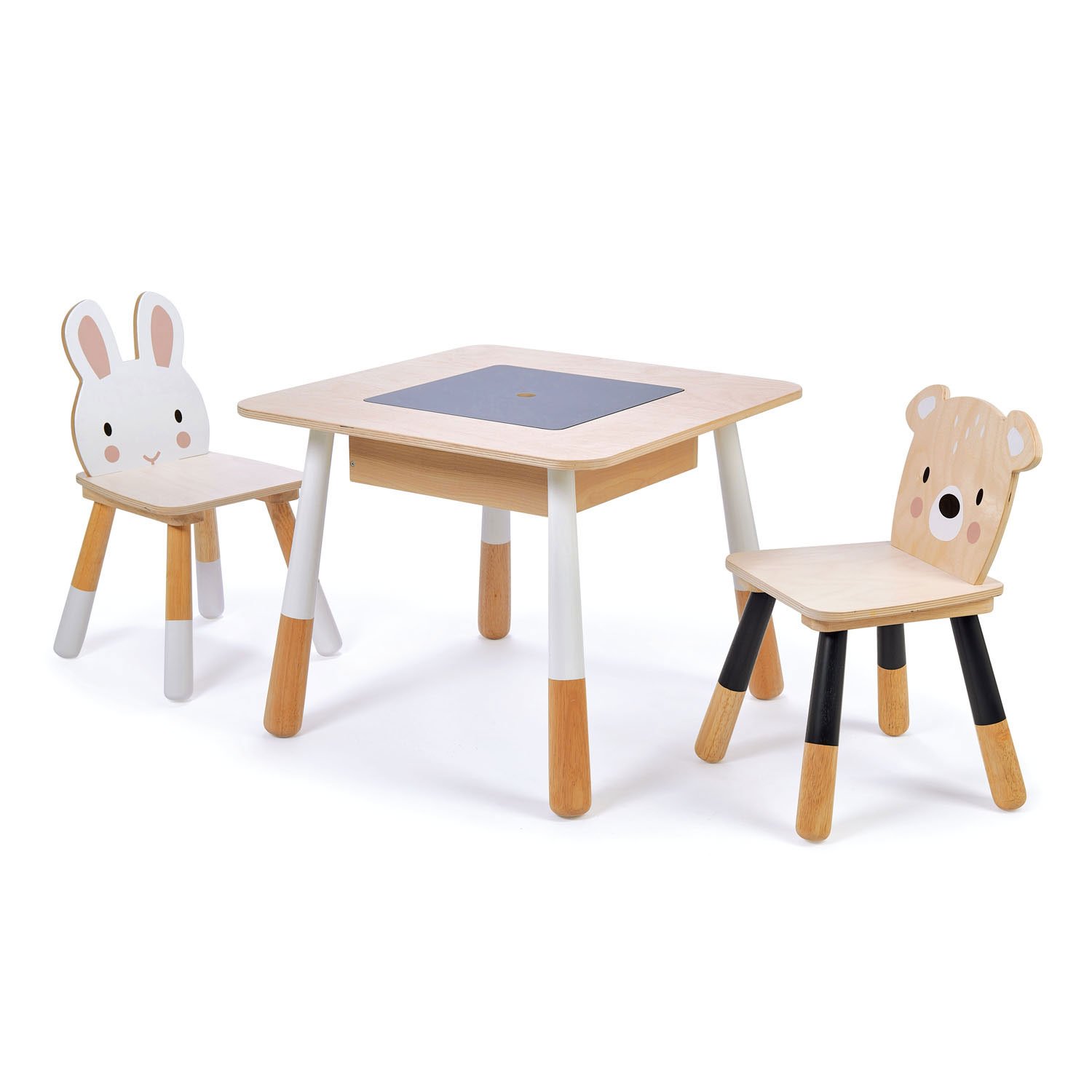 Tender Leaf Forest set tavolo contenitore e sedie in legno
