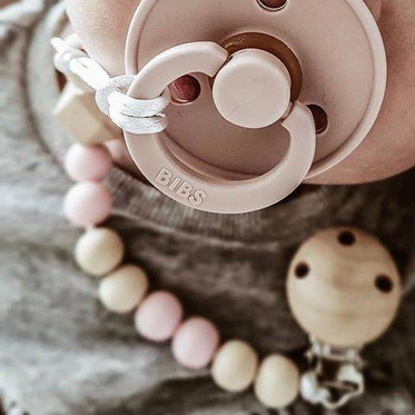 BIBS ciucci gomma naturale rosa e mattone 2 pezzi