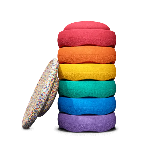 Stapelstein Original Rainbow elementi impilabili 6 pezzi tavola