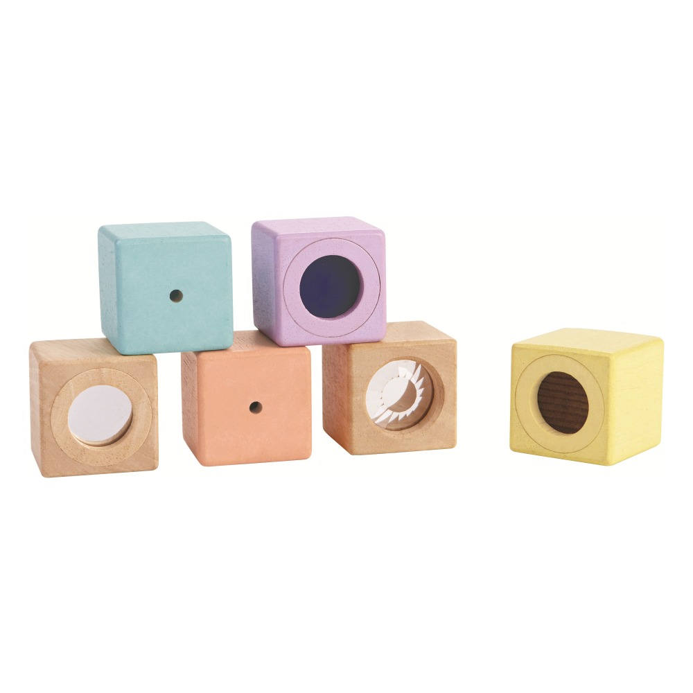 PlanToys Cubi Sensoriali primo gioco 6 pezzi