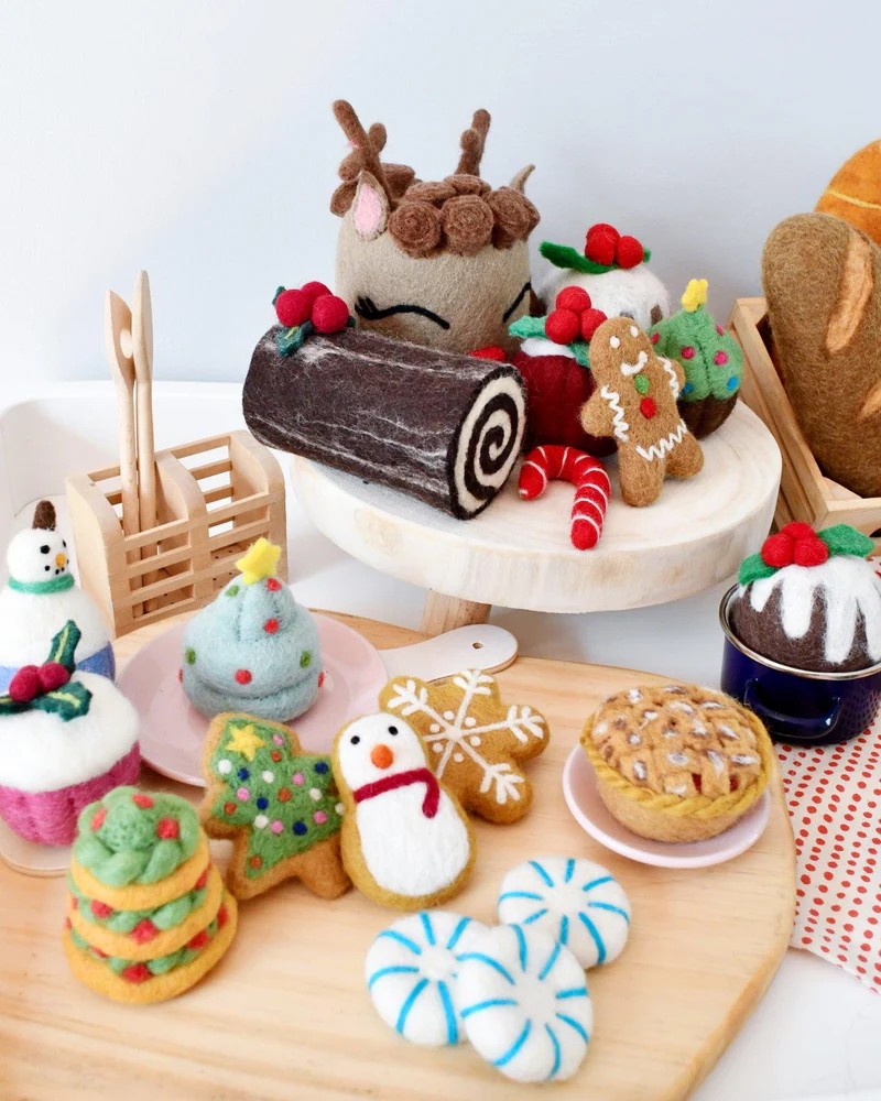 Tara Treasures Christmas Tree Cookie biscotto feltro 8 cm