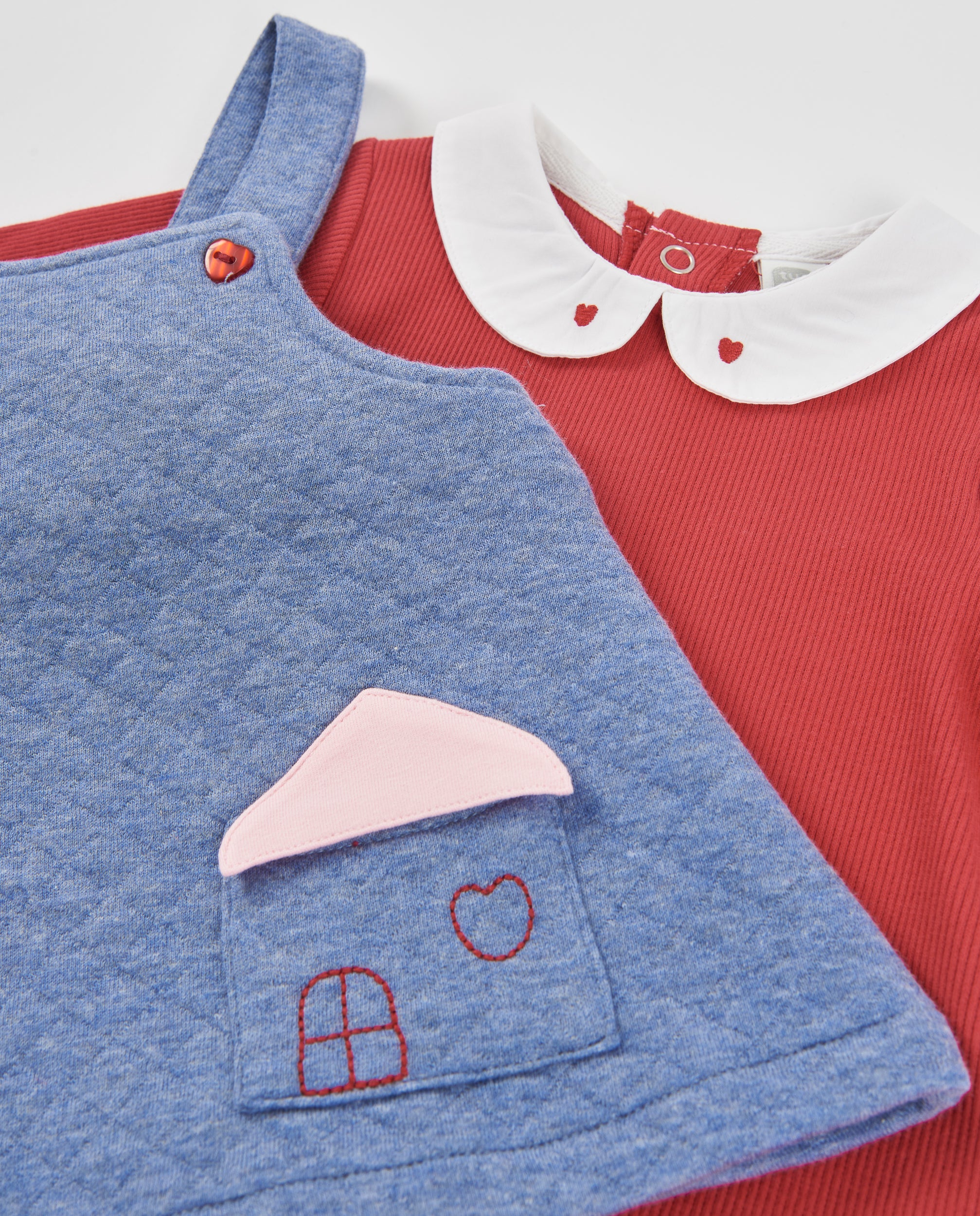 Tuc Tuc completo neonata azzurro abito maglia