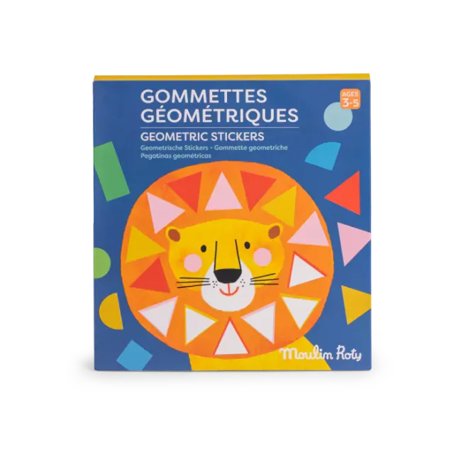 Moulin Roty Les Toupitis set 300 adesivi geometrici craft 3-5 anni