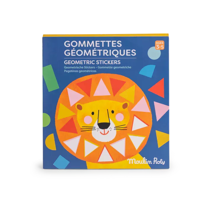 Moulin Roty Les Toupitis set 300 adesivi geometrici craft 3-5 anni