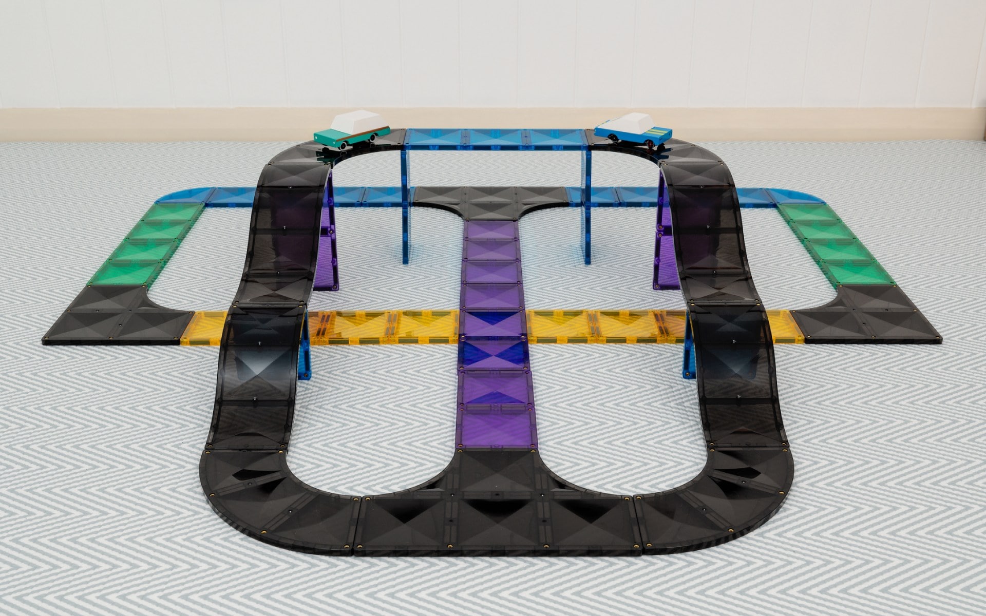 Connetix Road Pack costruzioni magnetiche 16 pezzi strade