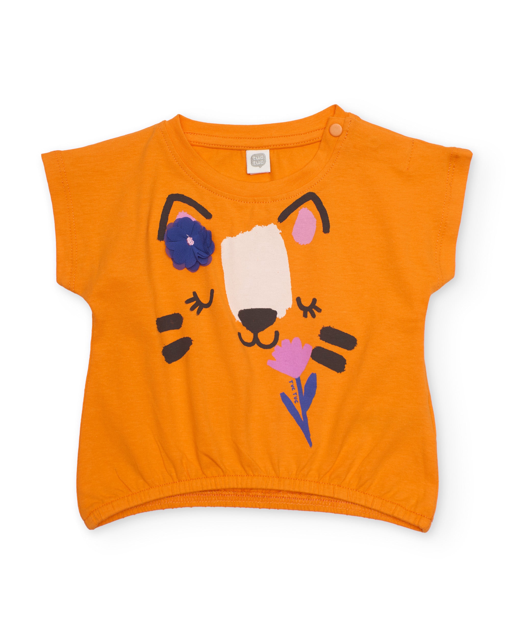Tuc Tuc completo bambina maglia shorts arancione