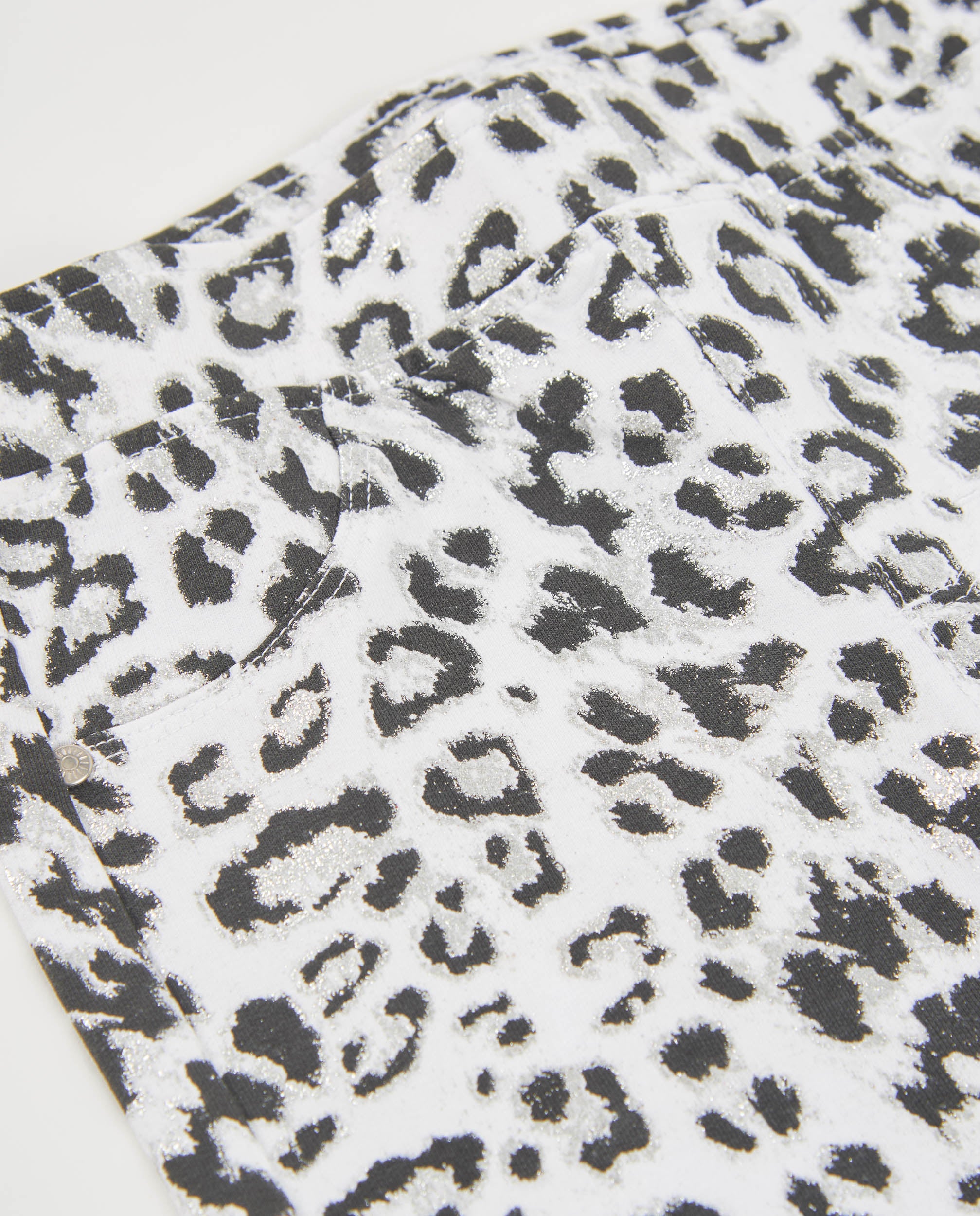 Tuc Tuc shorts bambina bianco animalier elastico