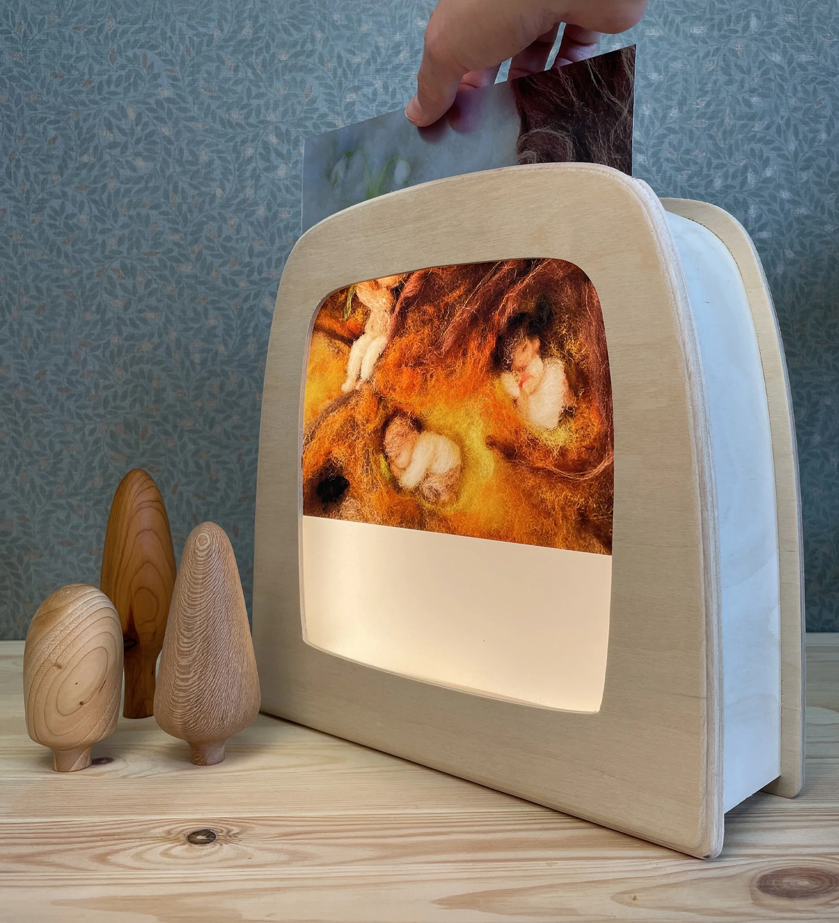 Toverlux Lampada per Trasparenze Waldorf luce LED legno